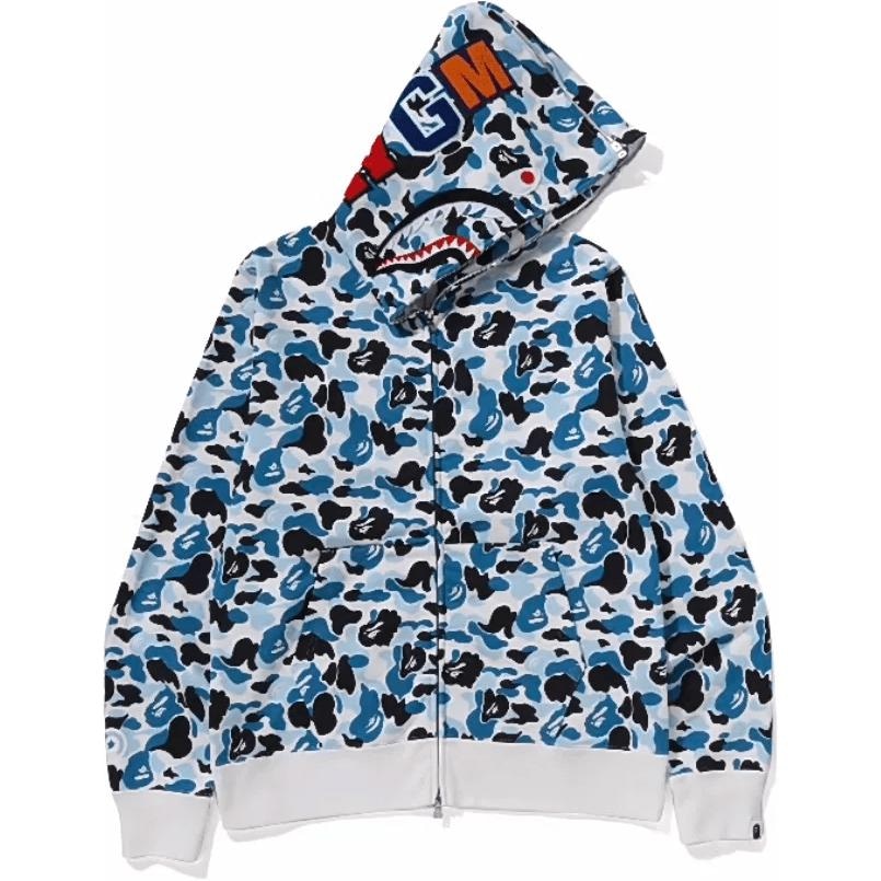 A BATHING APE BAPE Shark Logo Hoodie