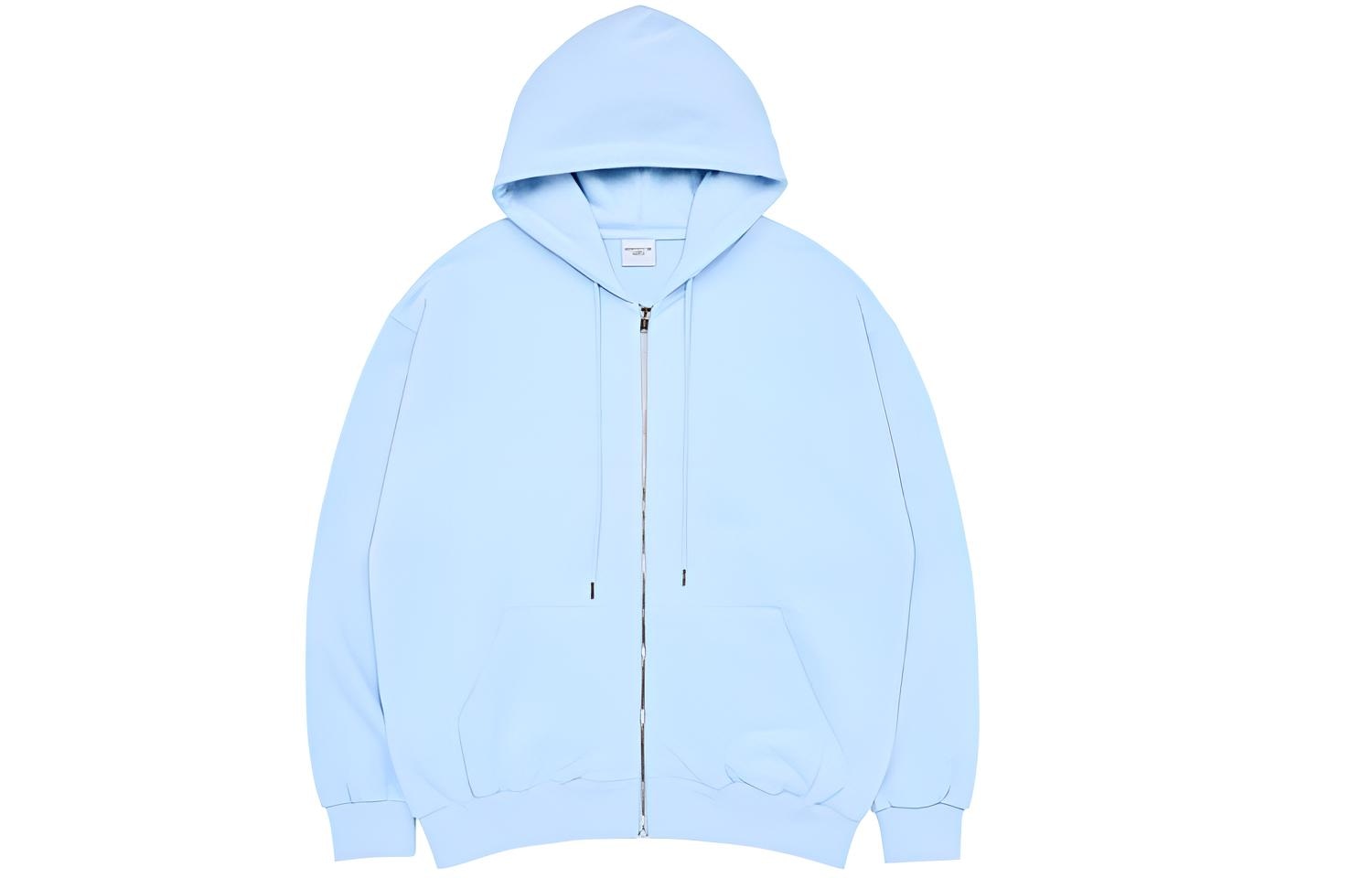 acme de la vie ADLV SS23 Solid Zip Hoodie Sky Blue