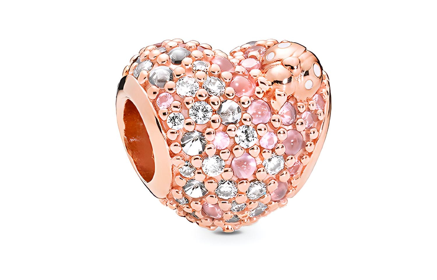 Pandora/潘多拉 Pandora Shining Ladybug Heart Charm