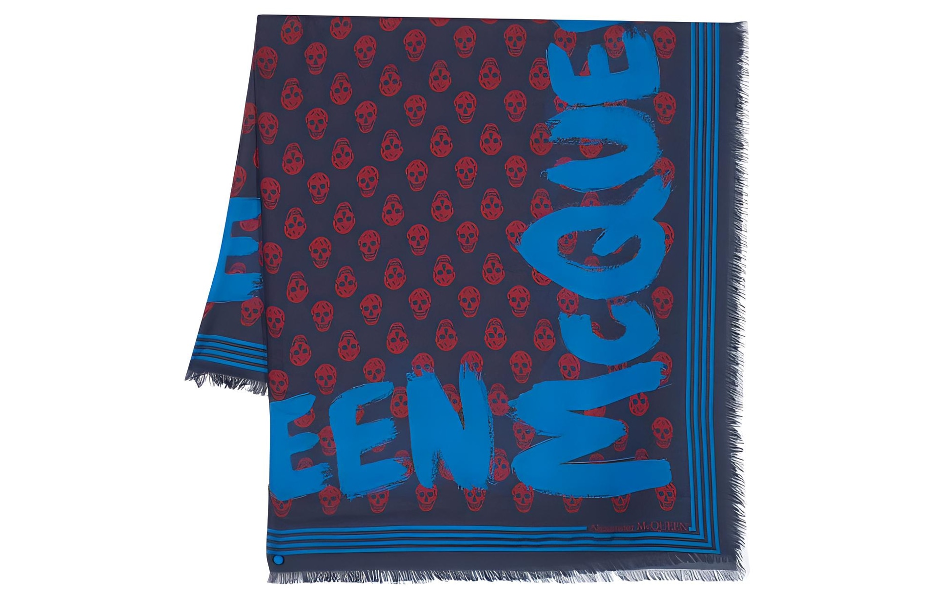 Alexander McQueen Graffiti Print Scarf