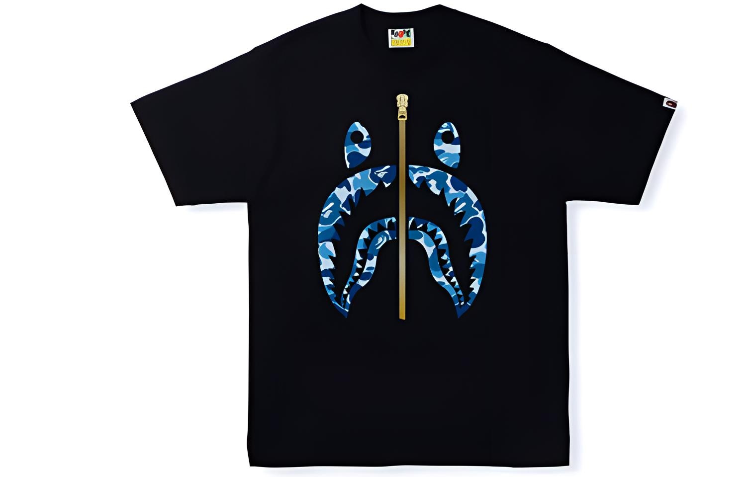 A BATHING APE Abc Camo Shark Tee
