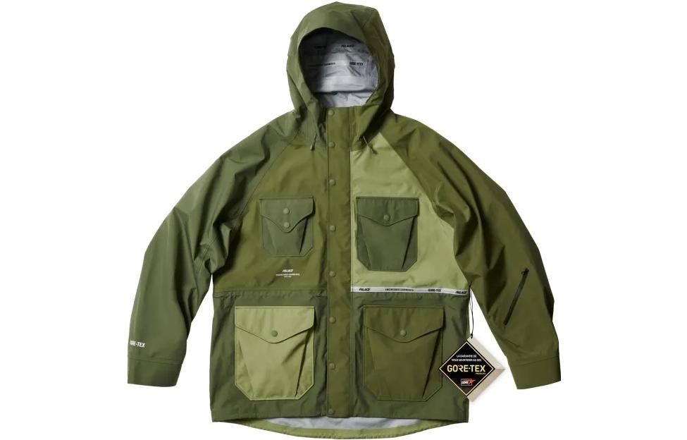PALACE FW22 Engineered Garments Multi-Pocket Zip Jacket Military Green