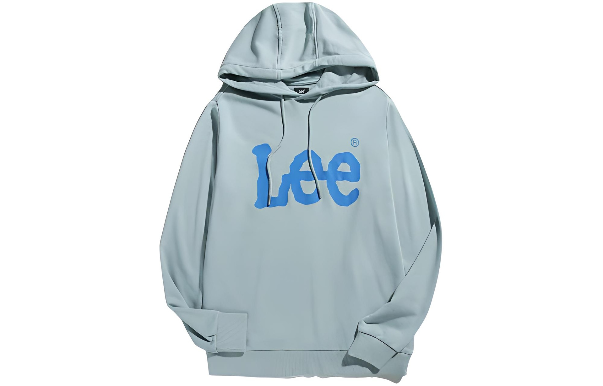 Lee Logo Hoodie Light Blue