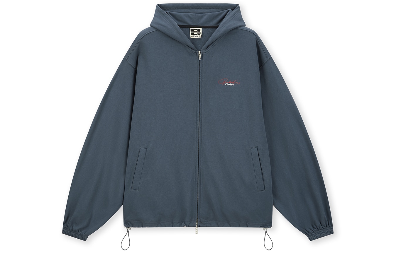 BONELESS Adjustable Hem Hoodie Navy