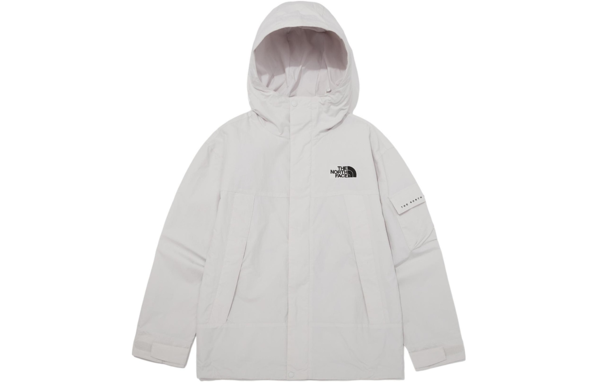 北面/THE NORTH FACE The North Face Logo Print Windbreaker Jacket Grey