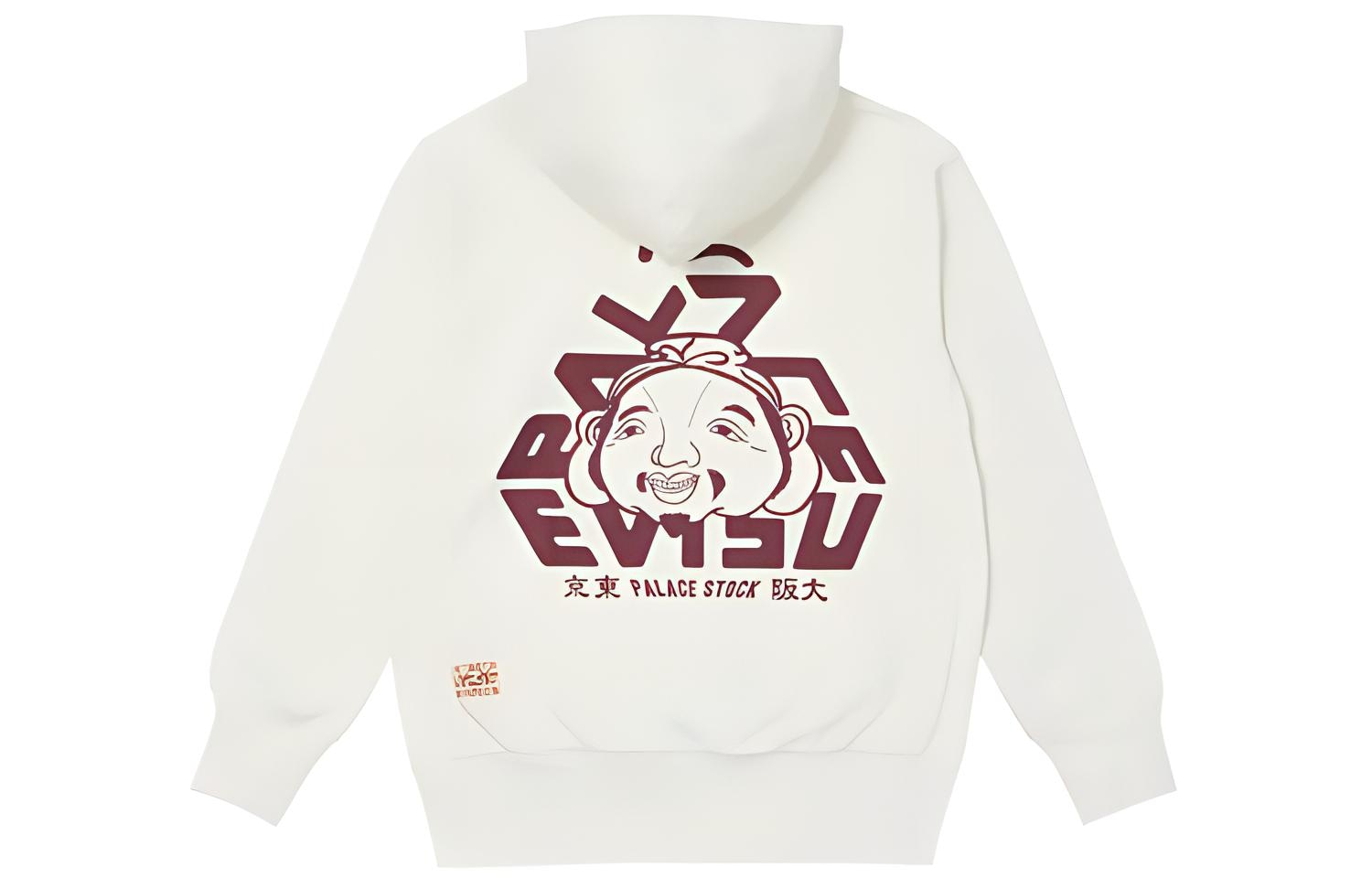 Palace x Evisu Tri-Godhead Hood Egret