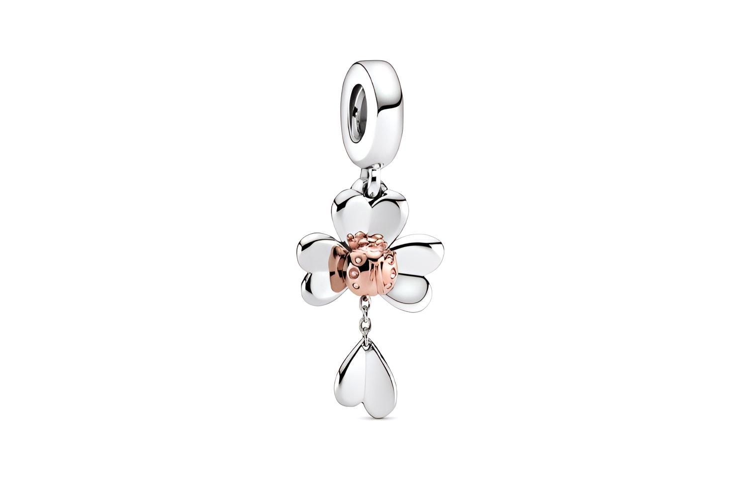 Pandora/潘多拉 Pandora Flower & Ladybug Charm