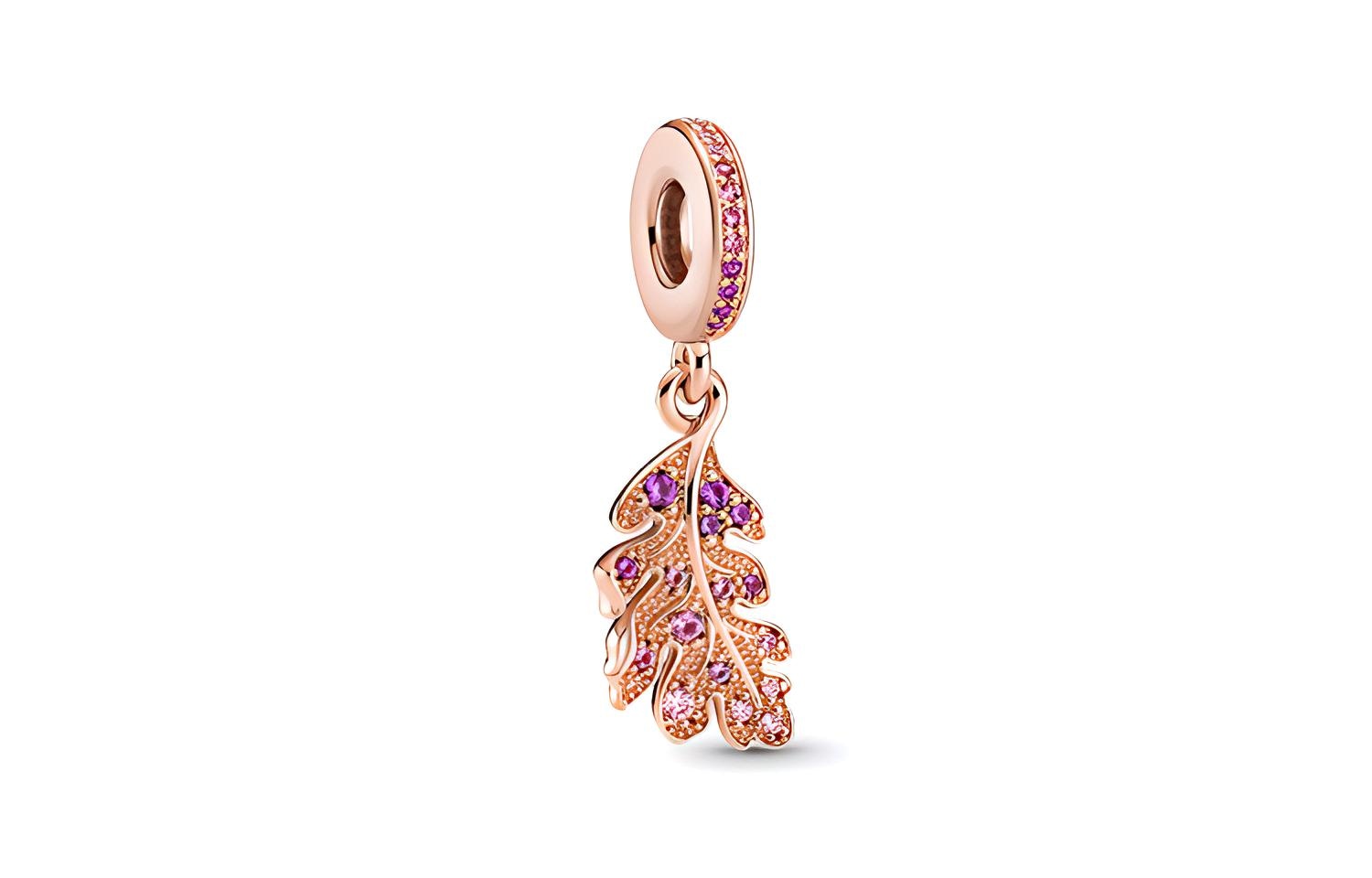 Pandora/潘多拉 Pandora Rose Oak Leaf Charm