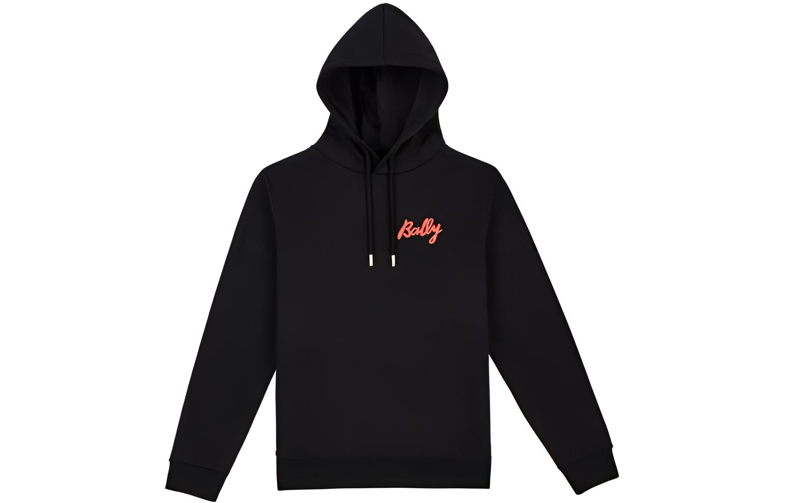 BALLY巴利 Bally Logo Hoodie Black