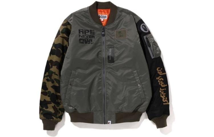 A BATHING APE BAPE x OVO FW22 Green Jacket