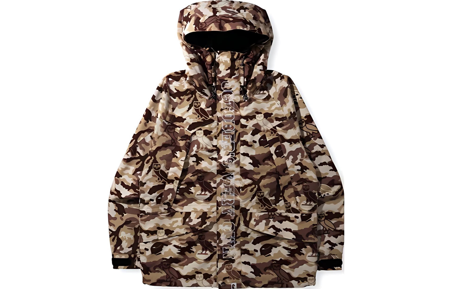 A BATHING APE BAPE x OVO Owl Camo Hoodie
