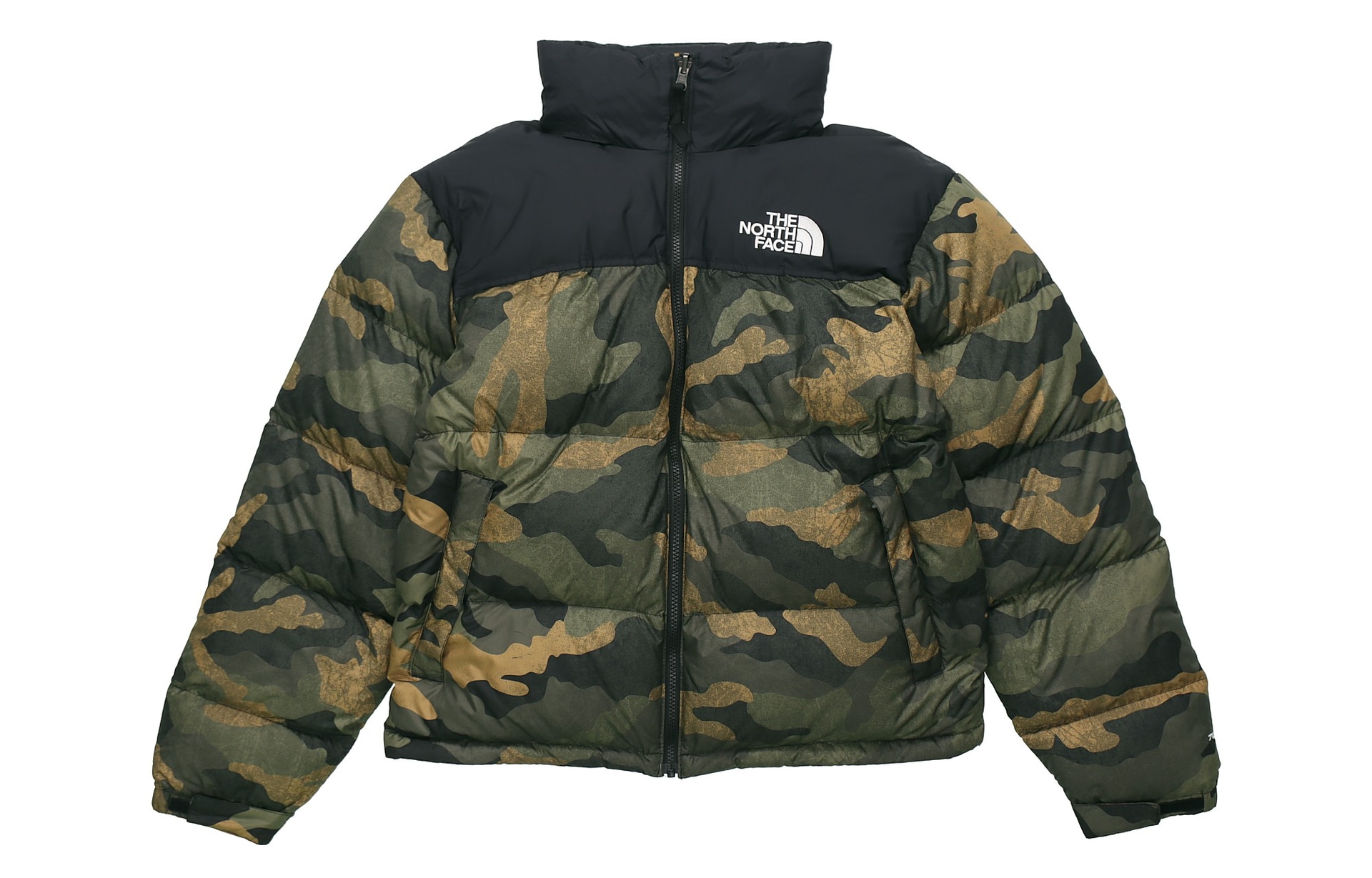 北面/THE NORTH FACE The North Face 1996 Retro Nuptse Jacket Green Camo
