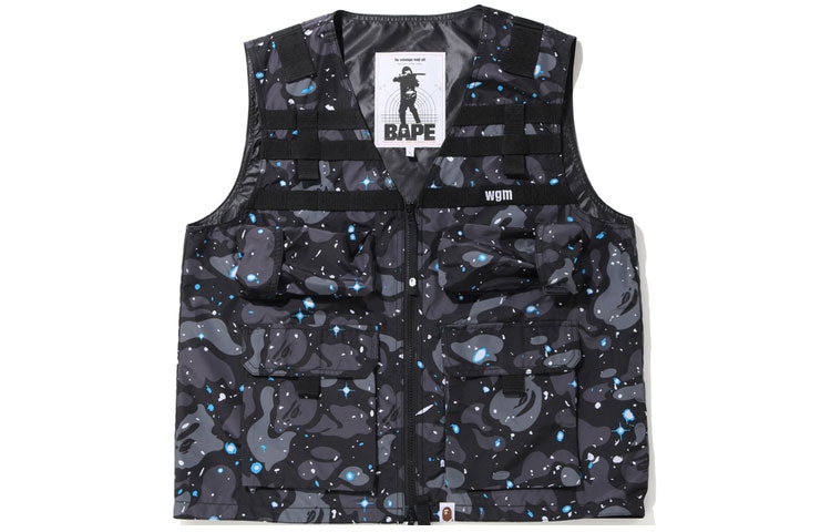 A BATHING APE BAPE Multi-Pocket Vest Black