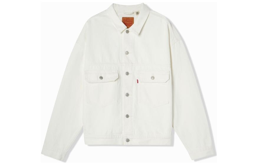 Levi’s Solid Color Denim Jacket White