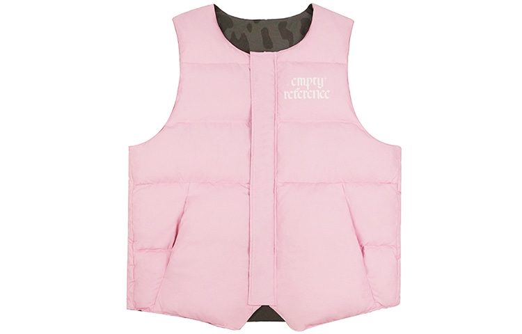 EMPTY REFERENCE Reversible Leopard Print Vest Pink
