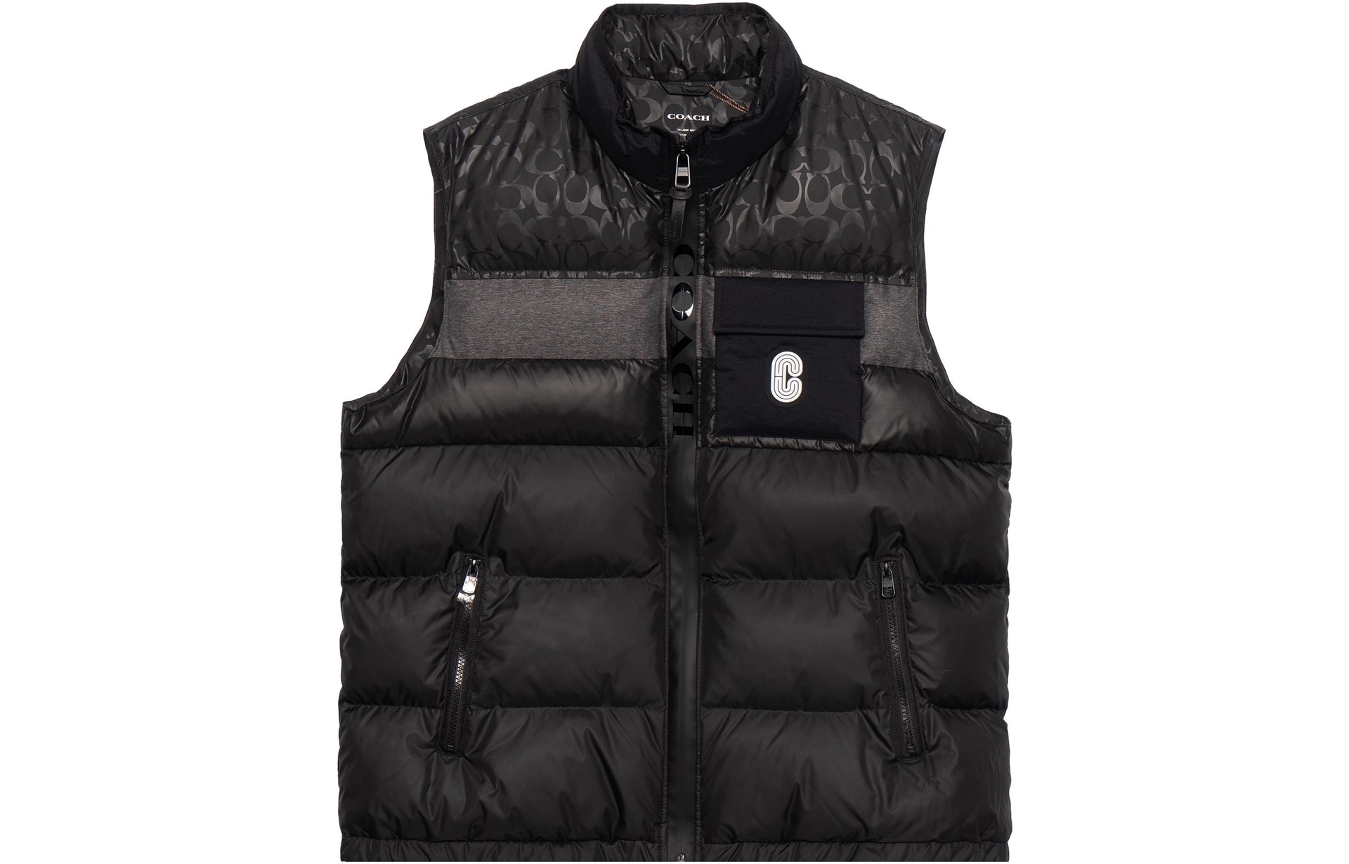 COACH/蔻驰 COACH Logo Down Vest Black