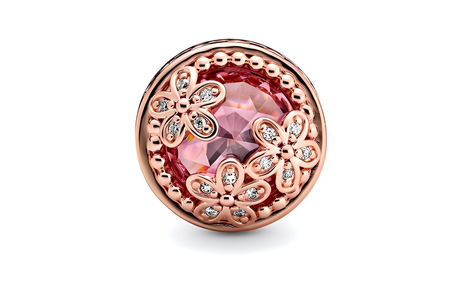 Pandora/潘多拉 Pandora Dazzling Daisy Charm Rose Gold