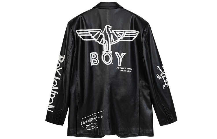 Boy London FW21 Eagle Logo Blazer Black