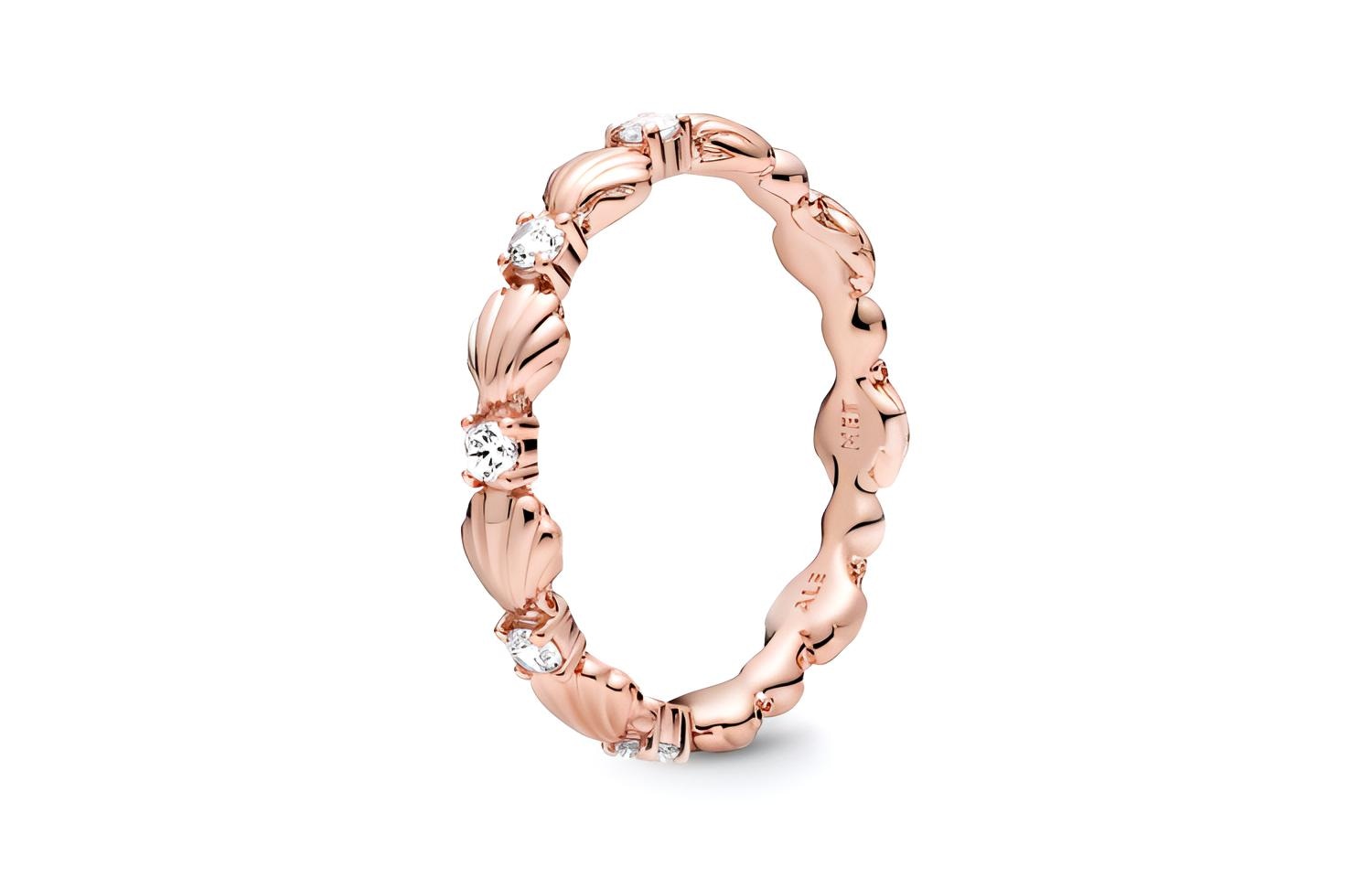 Pandora/潘多拉 Pandora Ocean Series Shimmering Shell Ring