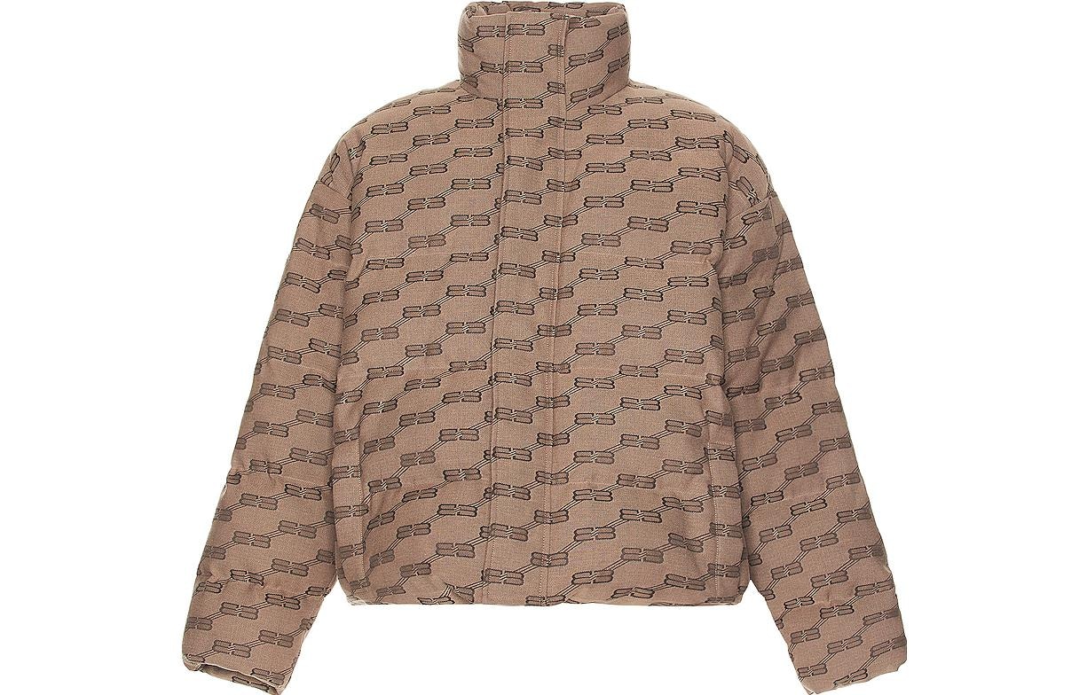 Balenciaga SS22 Logo Jacket Brown