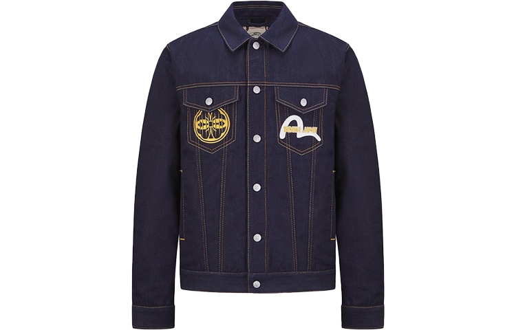 EVISU Big M Denim Jacket Blue