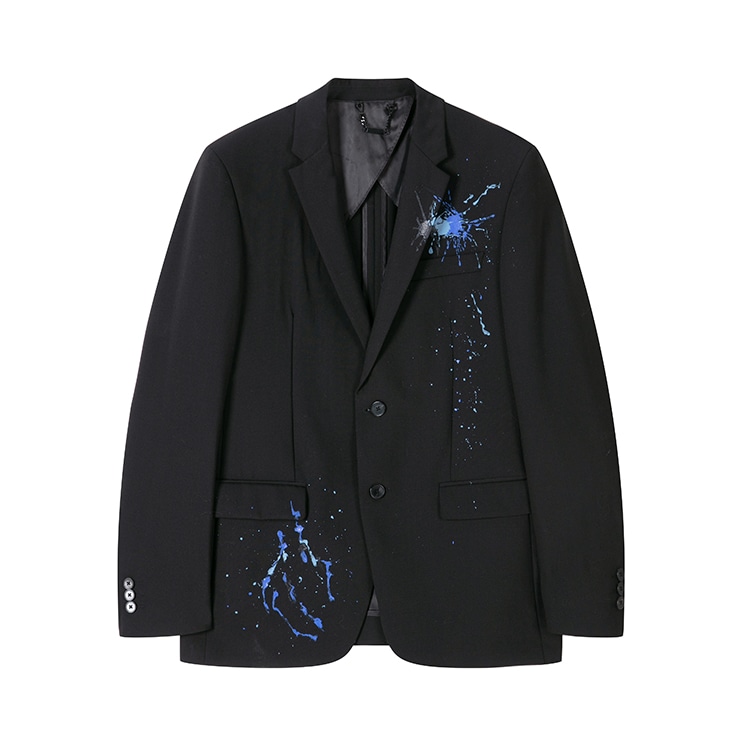 David Naman Black Long Sleeve Blazer