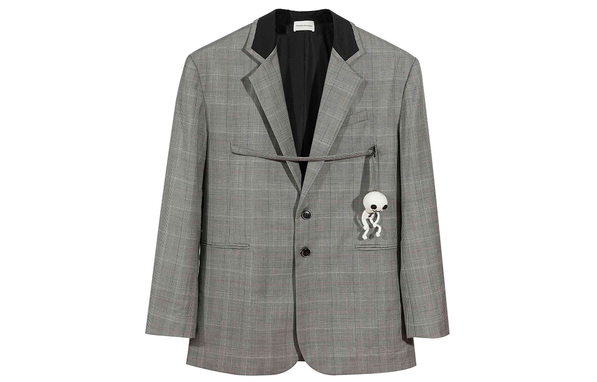 Charlie Luciano Plaid Loose Blazer