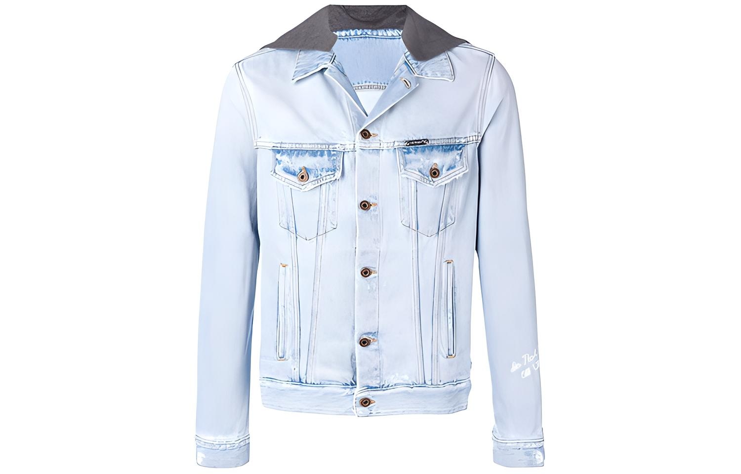 OFF-WHITE Denim Hooded Jacket