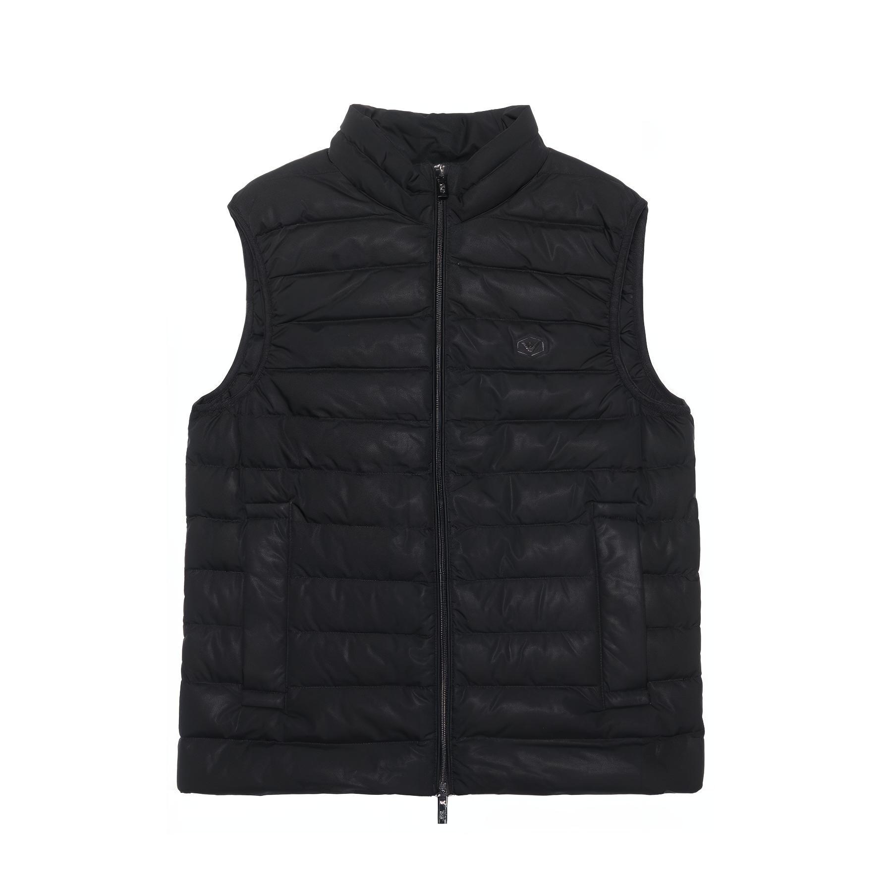 EMPORIO ARMANI/阿玛尼 Emporio Armani Quilted Down Vest Black