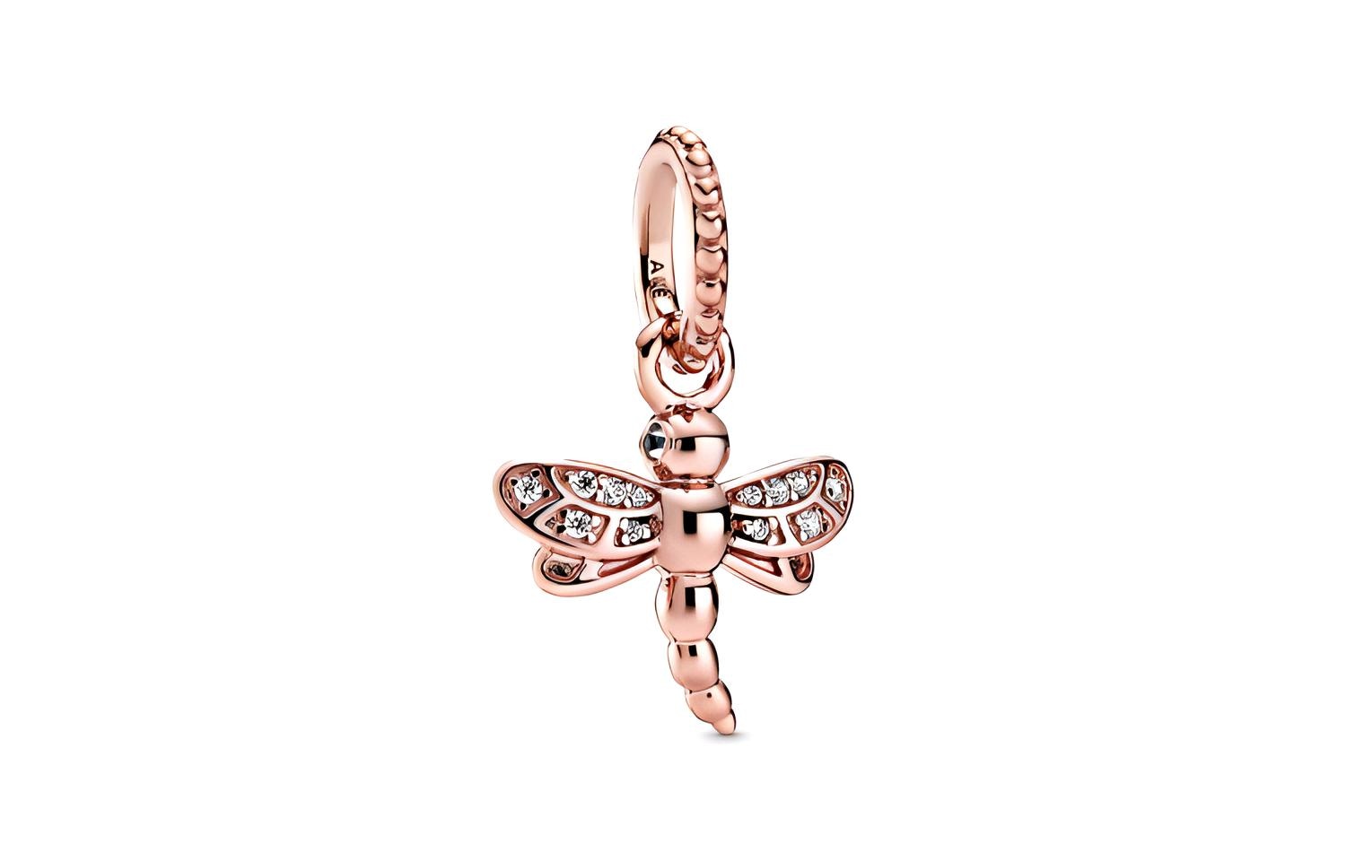Pandora/潘多拉 Pandora Shimmering Dragonfly Pendant Rose Gold