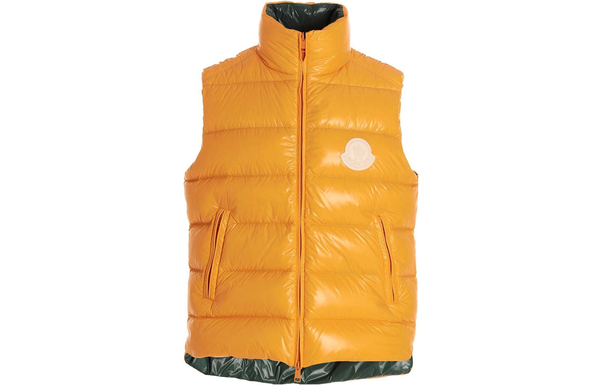 Moncler SS23 Badge Vest Yellow
