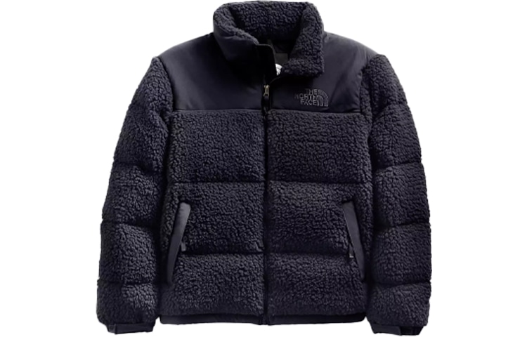 The North Face Logo Puffer Jacket Navy