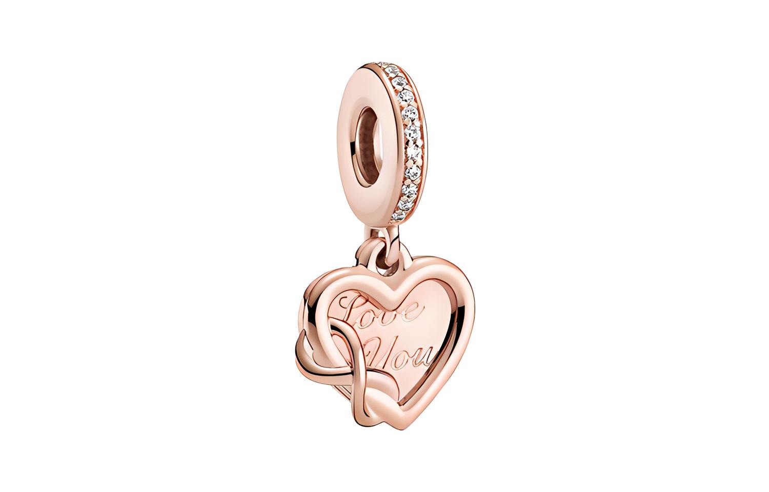 Pandora/潘多拉 Pandora Rose Gold Forever Love Heart Pendant
