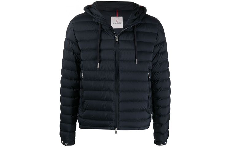 Moncler SS21 Hooded Down Jacket Blue