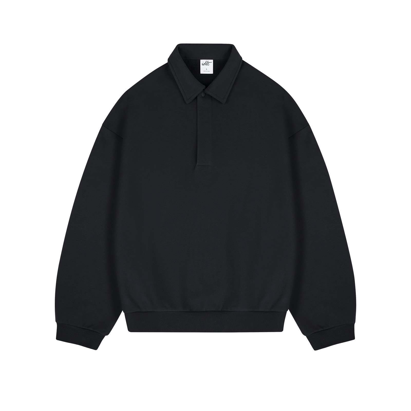 IDLT Oversized Relaxed Collar Sweatshirt