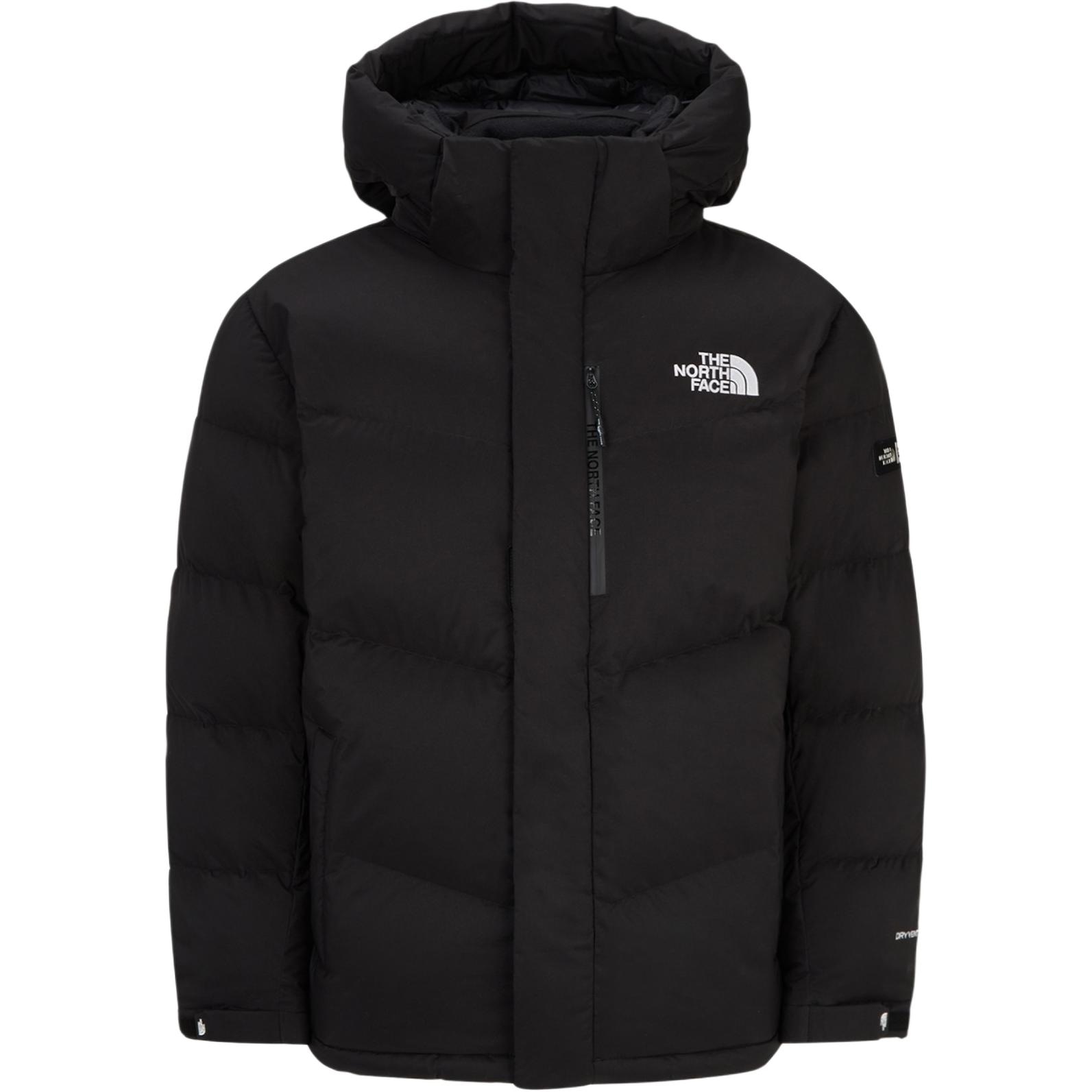 北面/THE NORTH FACE The North Face Logo Print Hoodie Down Jacket Men Black