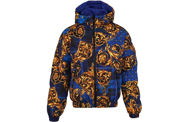 VERSACE JEANS COUTURE Versace Baroque Reversible Down Jacket