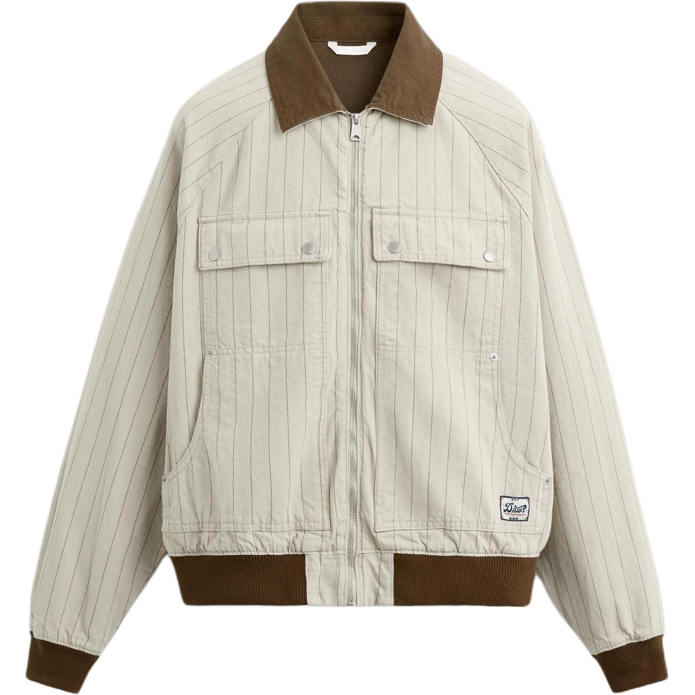 ZARA Striped Colorblock Jacket