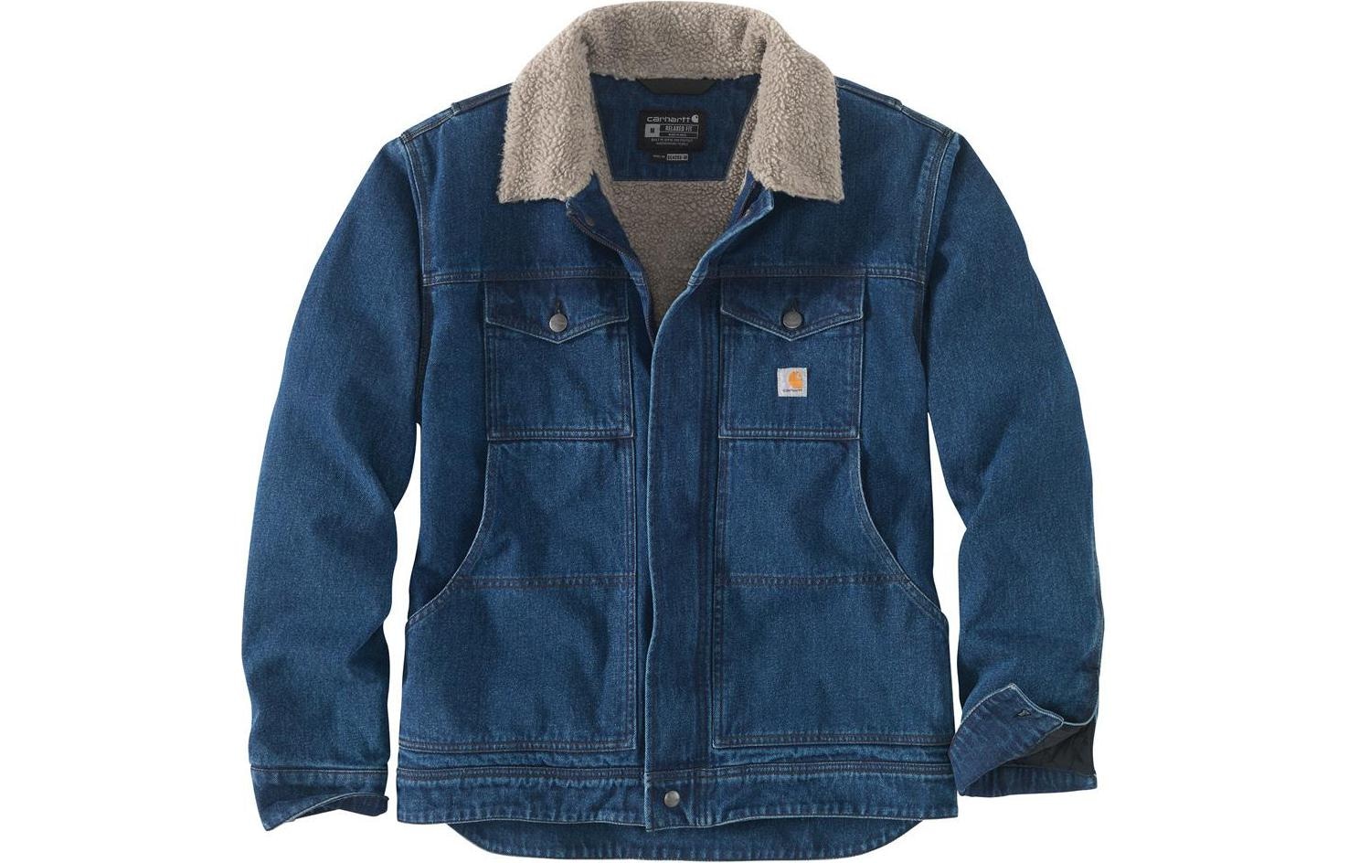 Carhartt 105478 Denim Sherpa-Lined Jacket