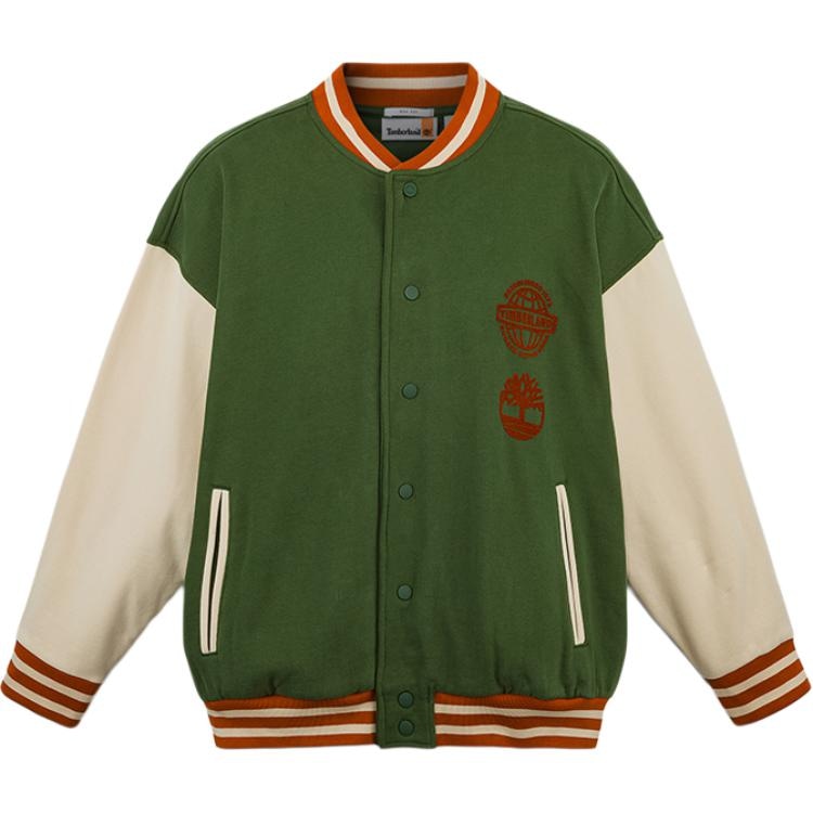 Timberland Loose Fit Logo Jacket Black Forest Green