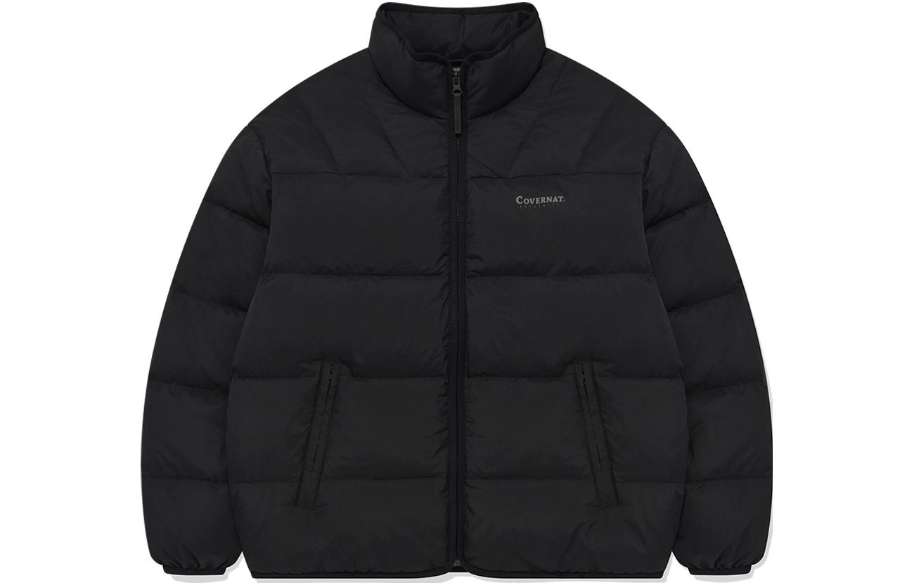 COVERNAT FW23 Letter Zip Down Jacket Black