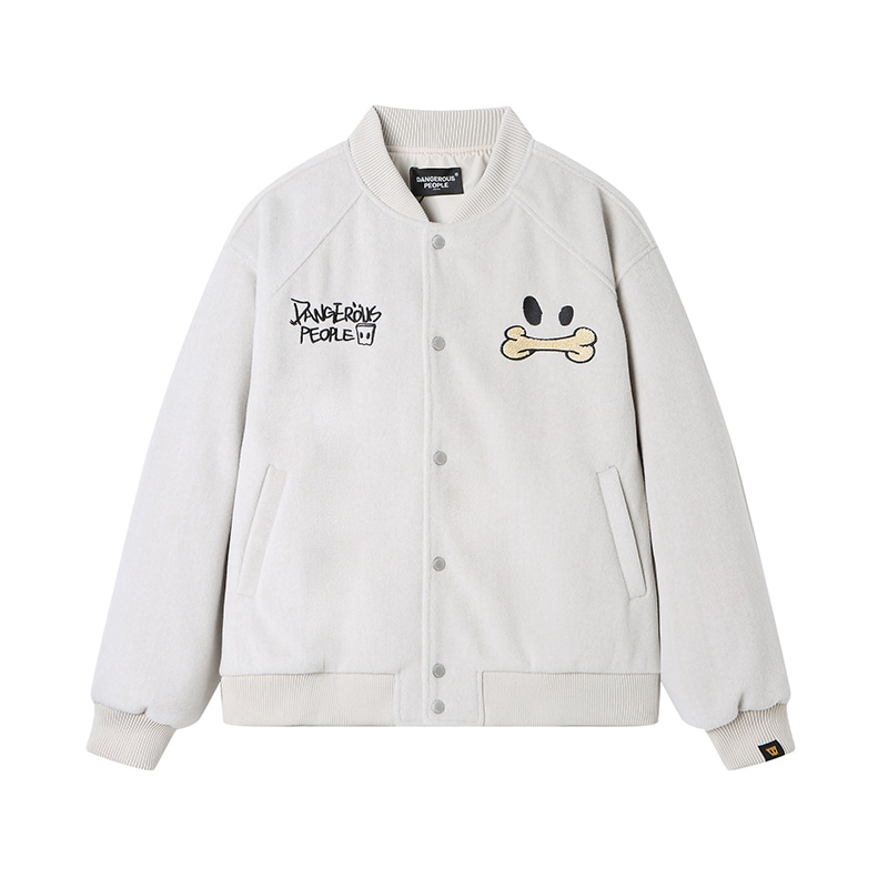 DANGEROUSPEOPLE Embroidered Bomber Jacket