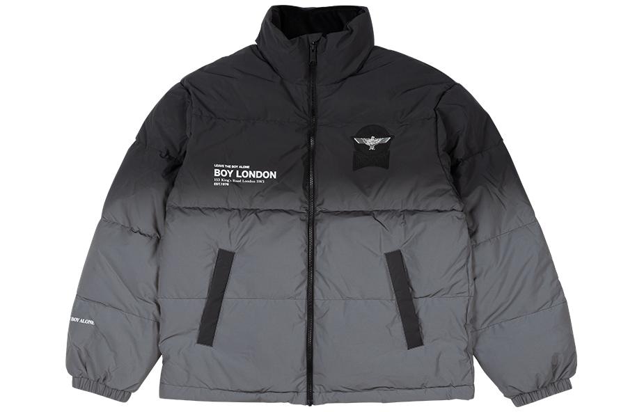 Boy London Gradient Puffer Jacket Black