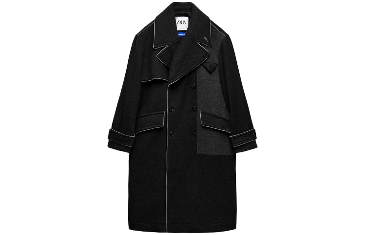 ADER ERROR x ZARA FW21 Wool Blend Coat Black