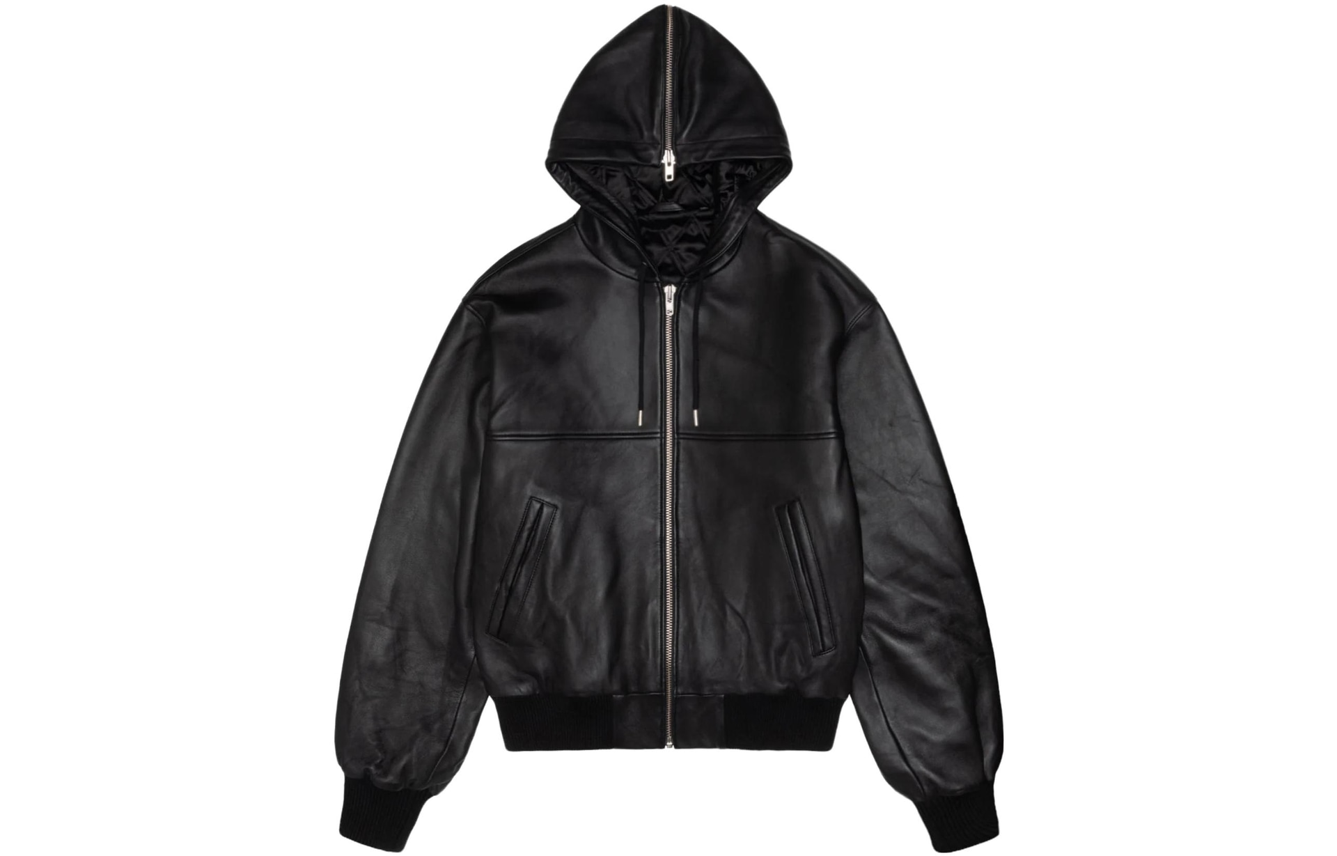 Stussy FW23 SS Link Leather Bomber Black