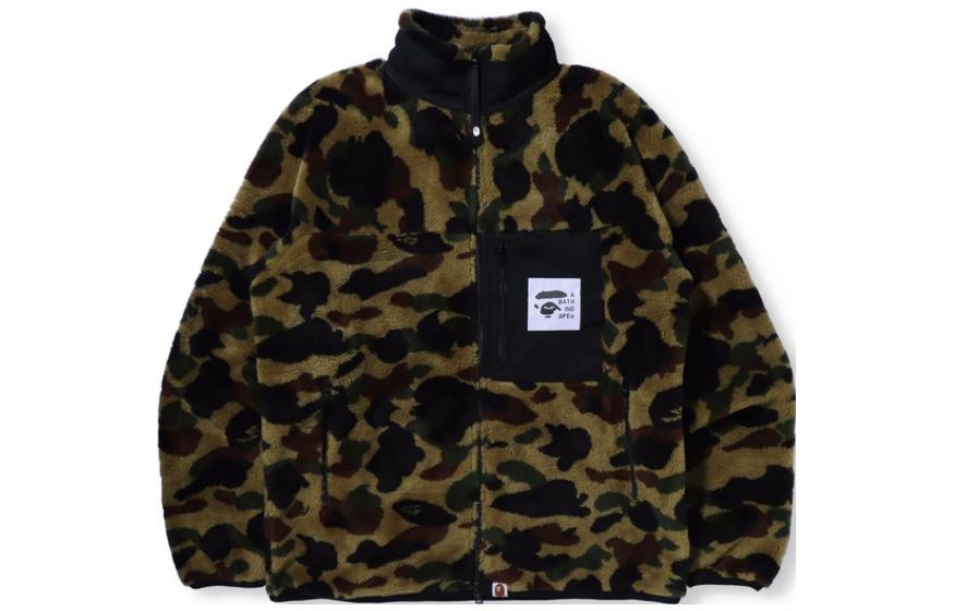 A BATHING APE BAPE FW22 Camo Fleece Jacket