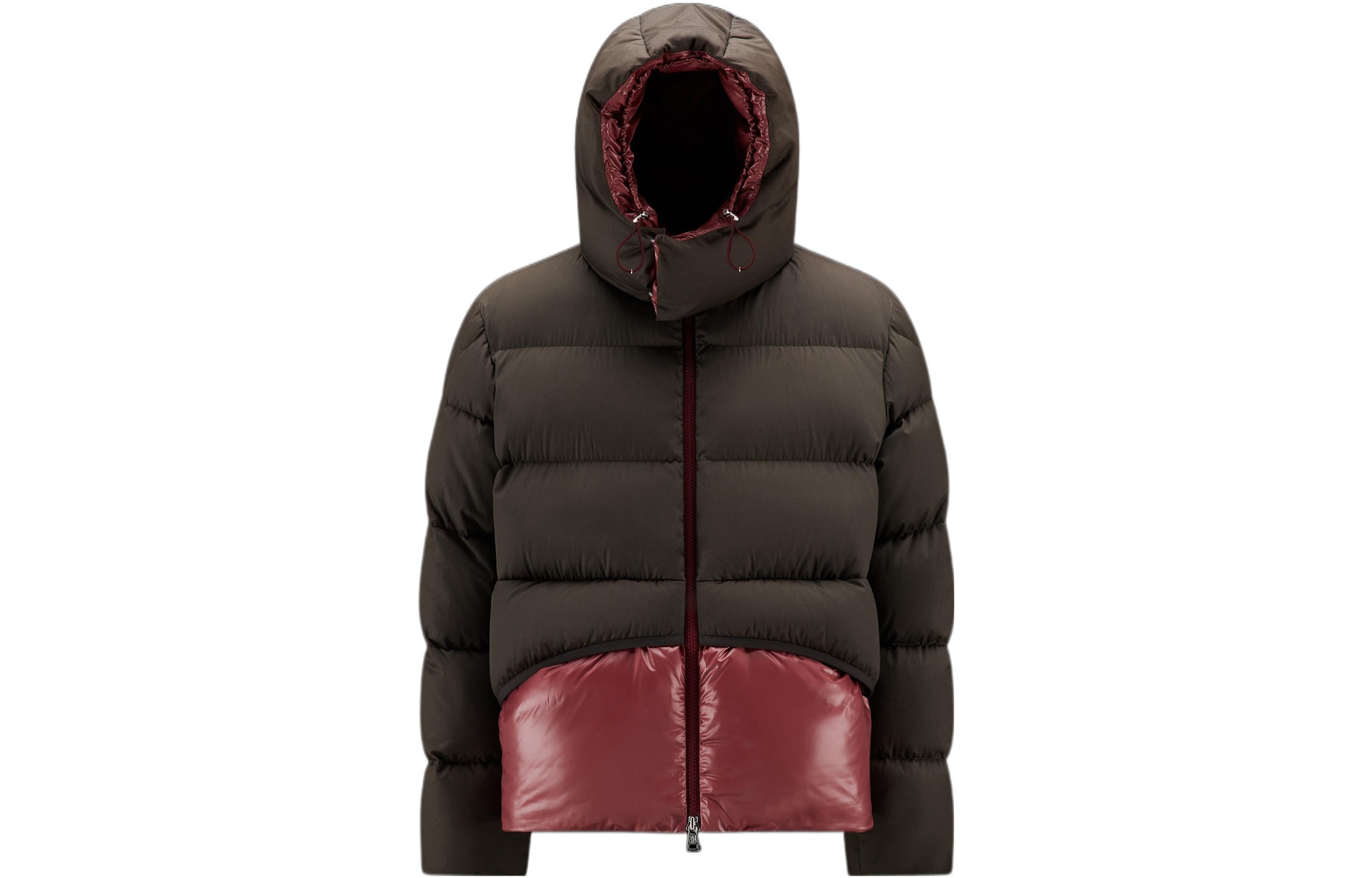 MONCLER GENIUS Moncler FW22 Logo Badge Hooded Down Jacket Green