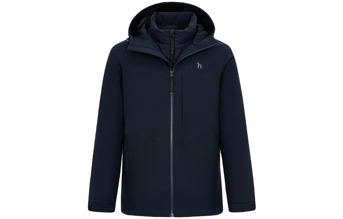 HAZZYS 哈吉斯 HAZZYS Casual Warm Hooded Down Jacket Men
