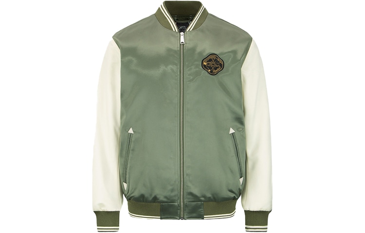 EVISU AW22 Bomber Jacket Deep Army Green