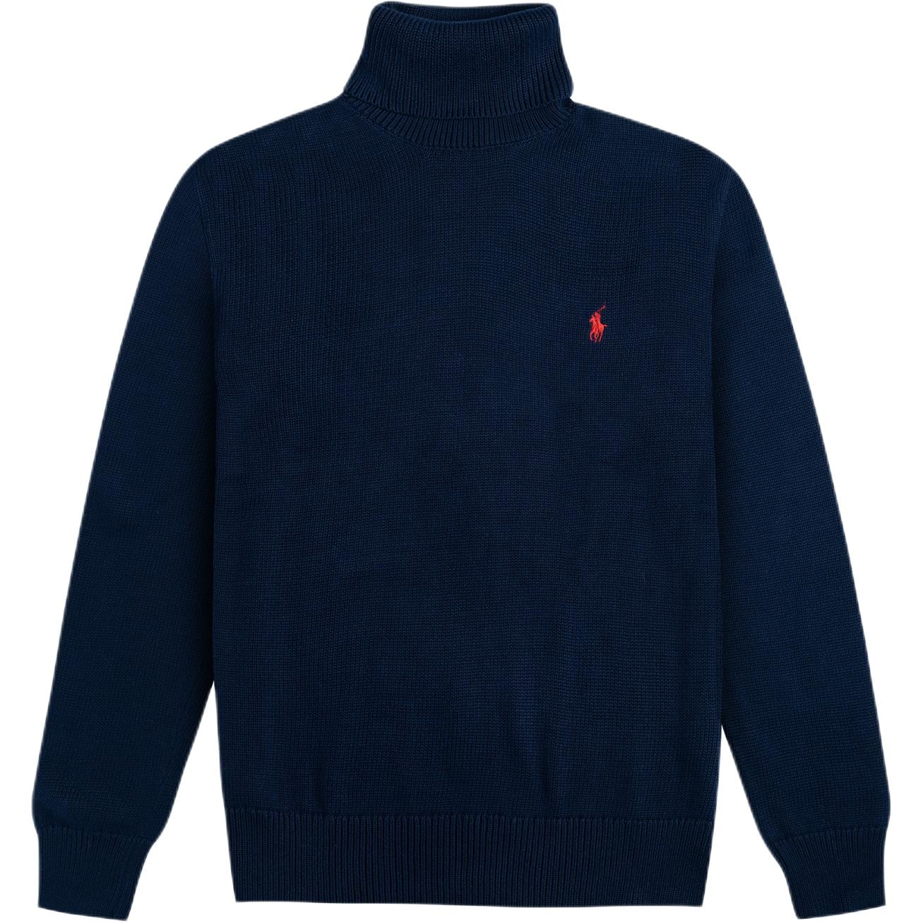 Polo Ralph Lauren FW24 Turtleneck Knit Sweater Navy